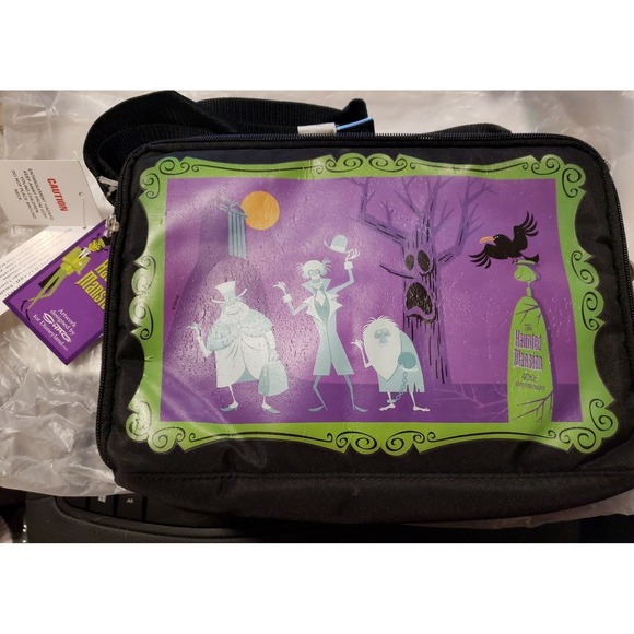 Disney Haunted Mansion SHAG Hatbox Ghost 40th EVENT Bag Purse Lunch NWT C15-1 - Picture 1 of 5